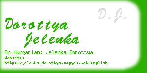 dorottya jelenka business card